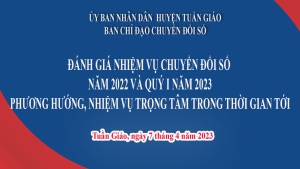 Họp Ban chỉ đạo chuyển đổi số huyện Tuần Giáo