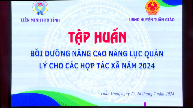Tập huấn nâng cao năng lực quản lý, nghiệp vụ cho các HTX, Tổ hợp tác trên địa bàn huyện