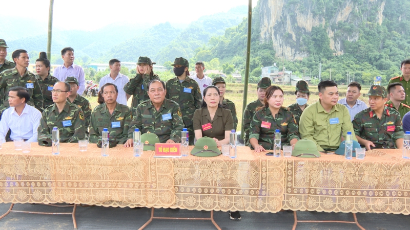 Xã Chiềng Đông diễn tập chiến đấu trong khu vực phòng thủ năm 2024