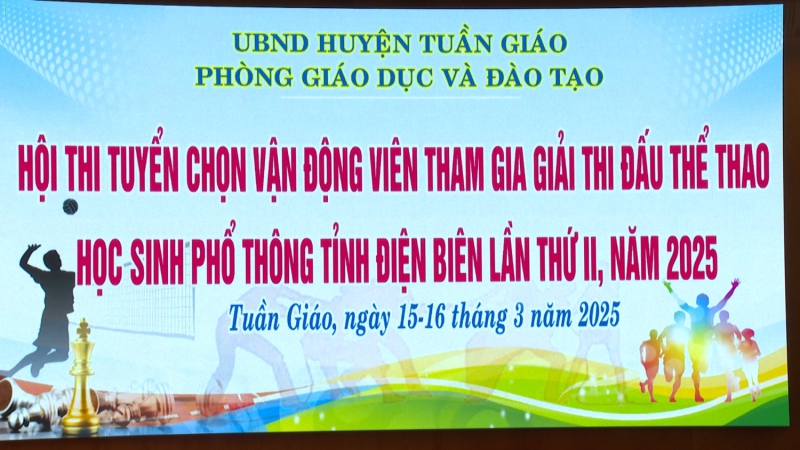 Bế mạc Hội thi tuyển chọn Vận động viên tham gia giải thi đấu thể thao học sinh phổ thông tỉnh Điện Biên lần thứ II, năm 2025