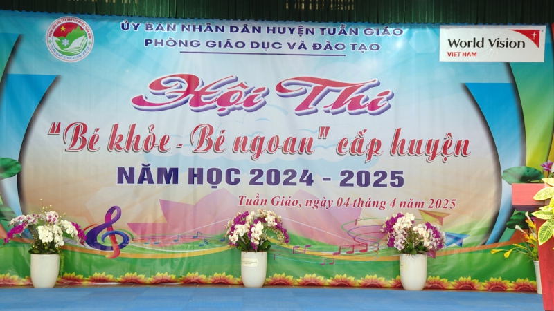 Tuần Giáo tổ chức thành công hội thi “Bé khoẻ, bé ngoan” cấp huyện năm học 2024-2025