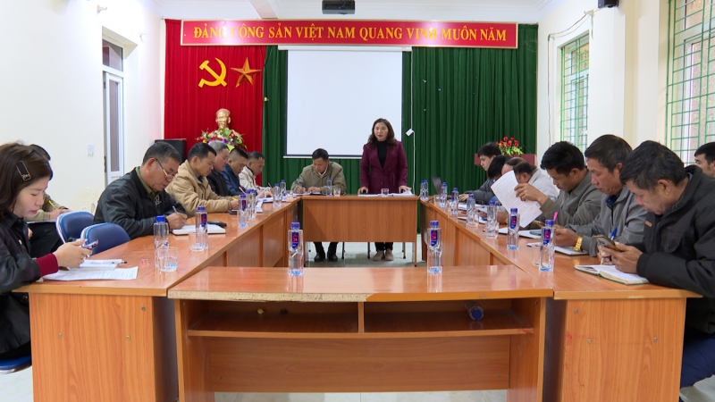 Đ C HUV PCT UBND Huyện làm việc với xã Nà Sáy