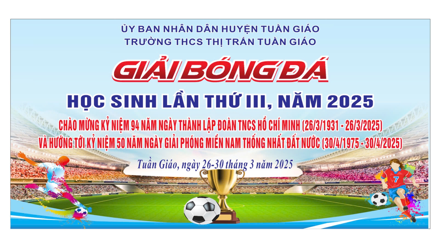 Giải bóng đá học sinh lần thứ III năm 2025